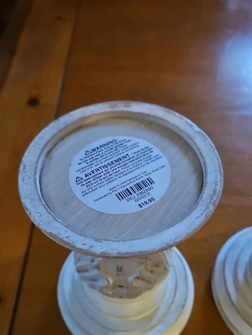 Pier 1 Chunky Candle Holders